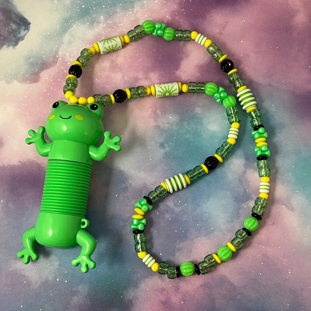 Image of Frog Kandi Necklace Fidget