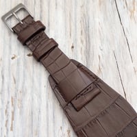 Image 3 of 20mm Alligator Bund Strap - Brown