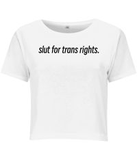Image 1 of slut for trans rights - baby tee