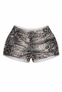 Image 3 of Safari Animal Print Baddie Shimmer Shorts