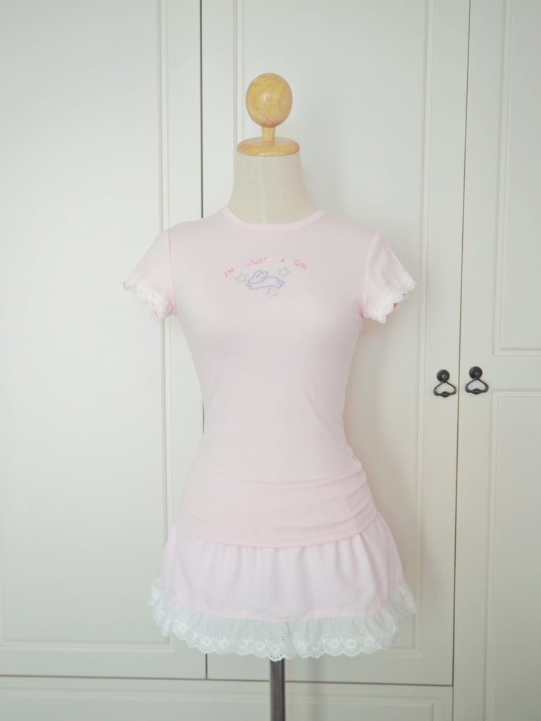 I'm just a girl baby tee Image 3