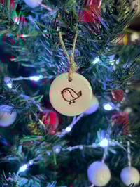 Image 2 of Robin Tags. Set of 2