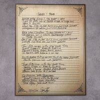 Image 2 of White Marble LP & HANDWRITTEN LYRICS BUNDLE