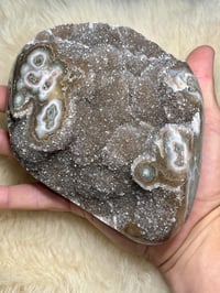 Image 8 of Druzy Rainbow Amethyst With Stalactite Eyes #2398