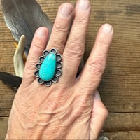 Image 1 of Turquoise Ring (daisy)