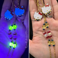 Image 3 of Uranium Glass Accented Eyeglass Chains Kitty & Friends (Multi Product Listing)