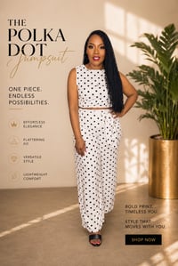Polka Dot DIVA Set - White
