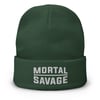 Mortal Savage Equals One - Embroidered Beanie
