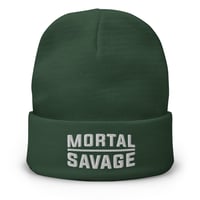 Image 2 of Mortal Savage Equals One - Embroidered Beanie