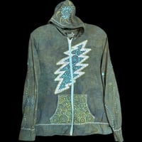 Image 2 of medium Ladies Lightweight Hoodie Green