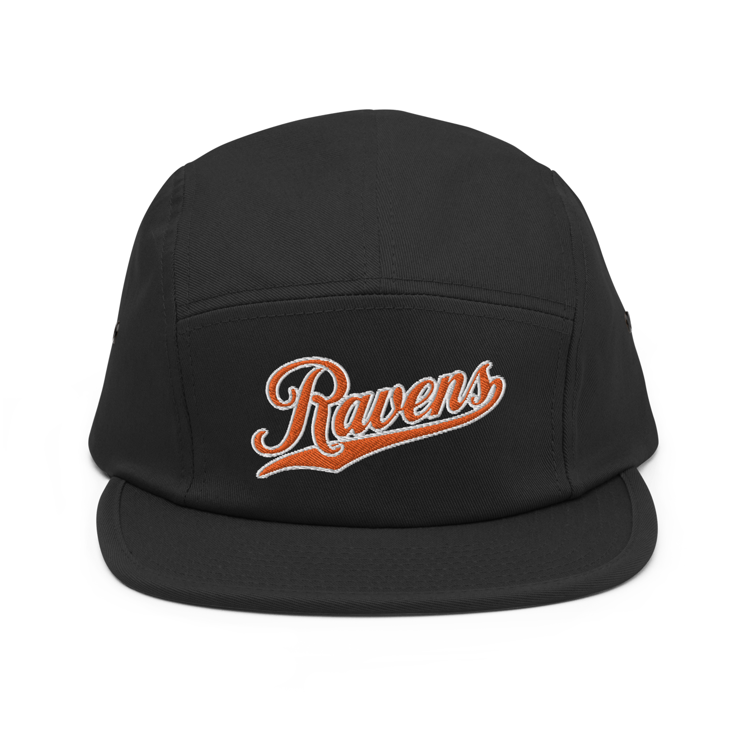 Image of Baltimore Orange Raven Orioles Five Panel Hat (Black)