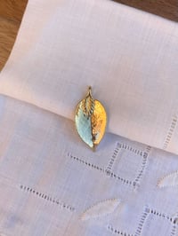 Image 2 of Vintage Gold Leaf Pendant