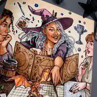 Image 2 of DnD Witch Signed Watercolor Print
