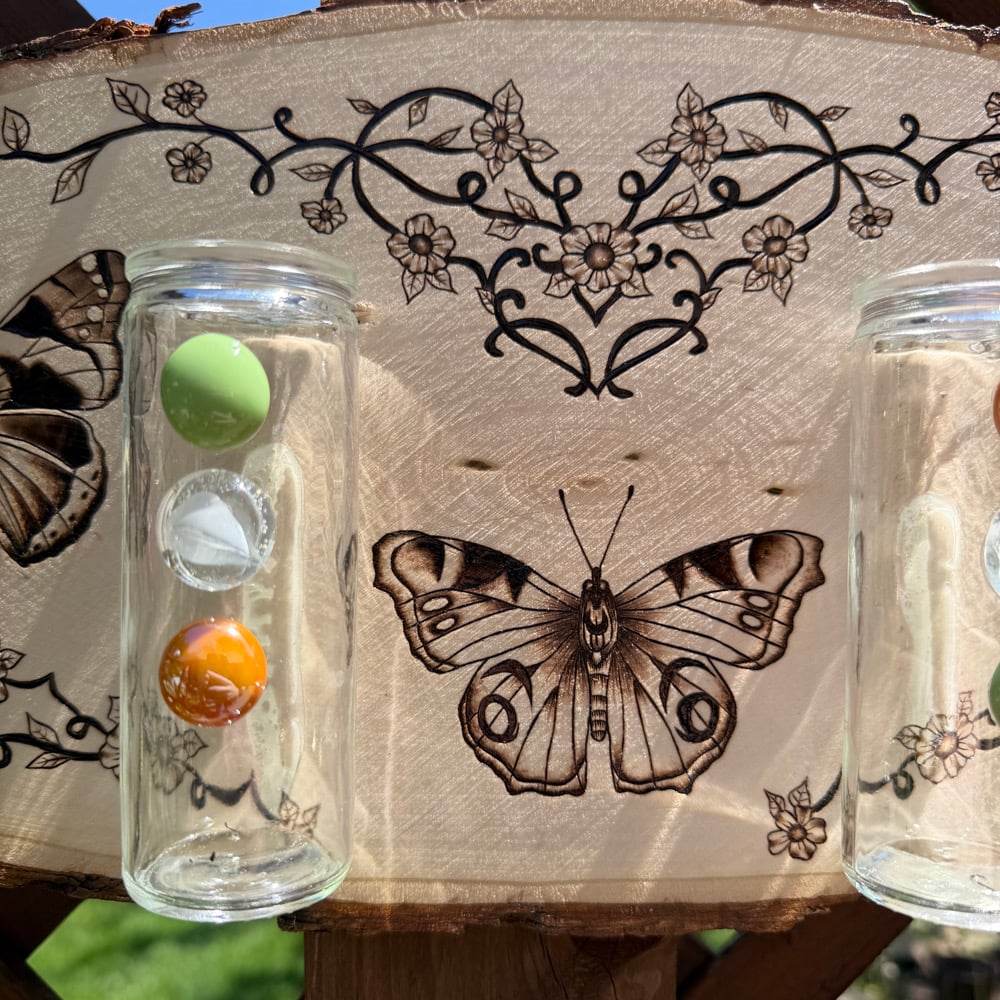 Image of trinity in the crest propagation wood art