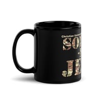 Image 3 of Soldier For Jesus 11oz Black Glossy Mug