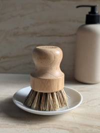 Image 2 of Bamboo and Palm Fiber Scrub Brush