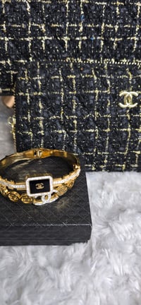 Image 2 of Black Coco Tote, wallet & 2 Bangles