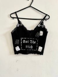 Image 1 of Eat The Rich Crop Top Size S/M 1/1