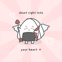 Giri Chan Shoot Right Into Your Heart Art Print