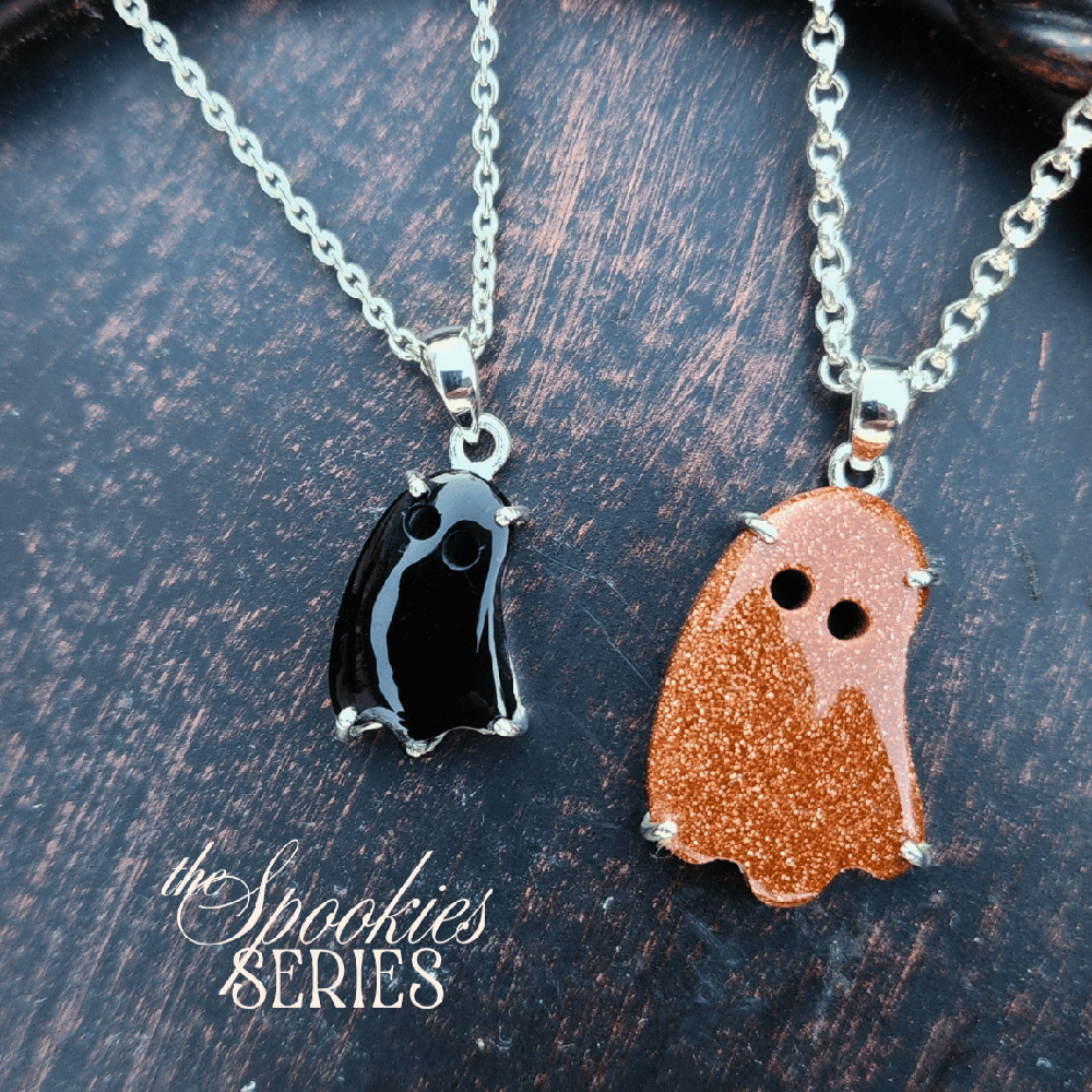 Image of Sterling Harvest Ghost Pendants