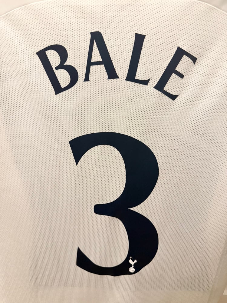 Image of PRE ORDER: Tottenham Hotspur “BALE 3” 2011/12 Home Cup Shirt + Europa patches (L)