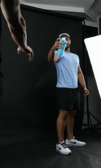 Image 2 of Sky Blue Box Logo Training Tee