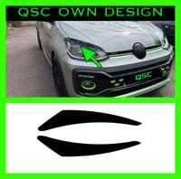 Image 3 of X2 VW Up! Eye brow sticker decals 