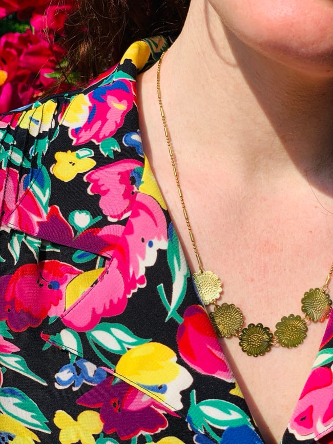 collier Tournesol