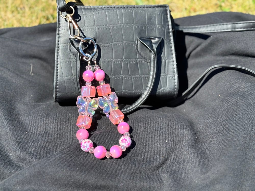 Image of Single Bag Charm - Hot Pink 