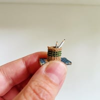 Image 3 of Dollhouse Miniature 1:12 Hand Woven Pencil Basket