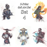 Image 7 of 5-Print Set Mortal Kombat 6x8 Signed Art Print Set 4