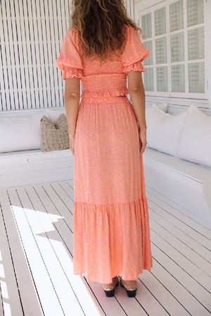 Image of Paloma Paradise Print Tally Top. By JAASE