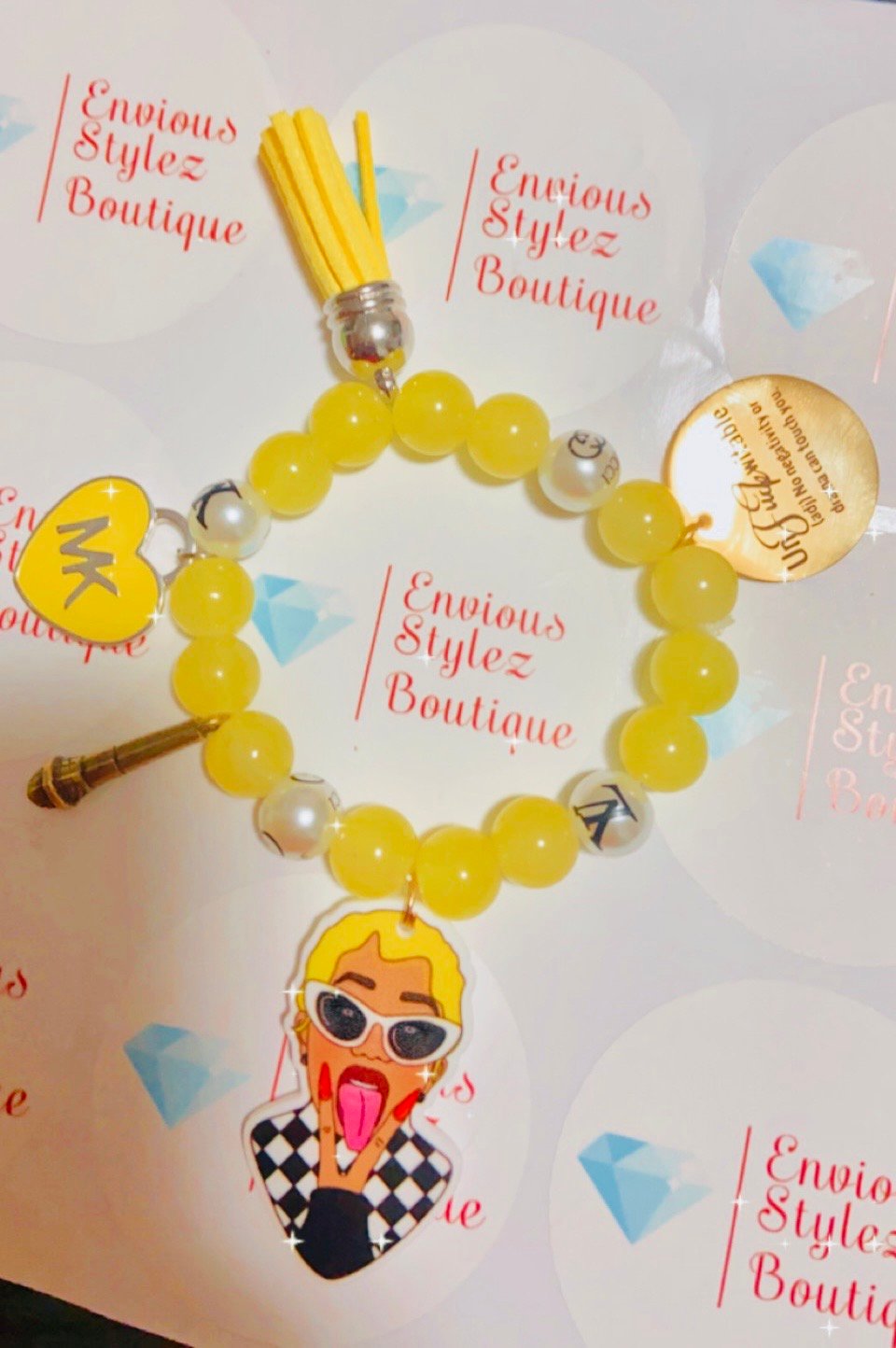 Image of Cardi B beaded bracelet 