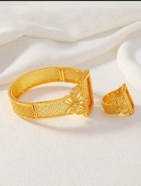 Image 4 of Golden Butterfly Grace Jewelry Set