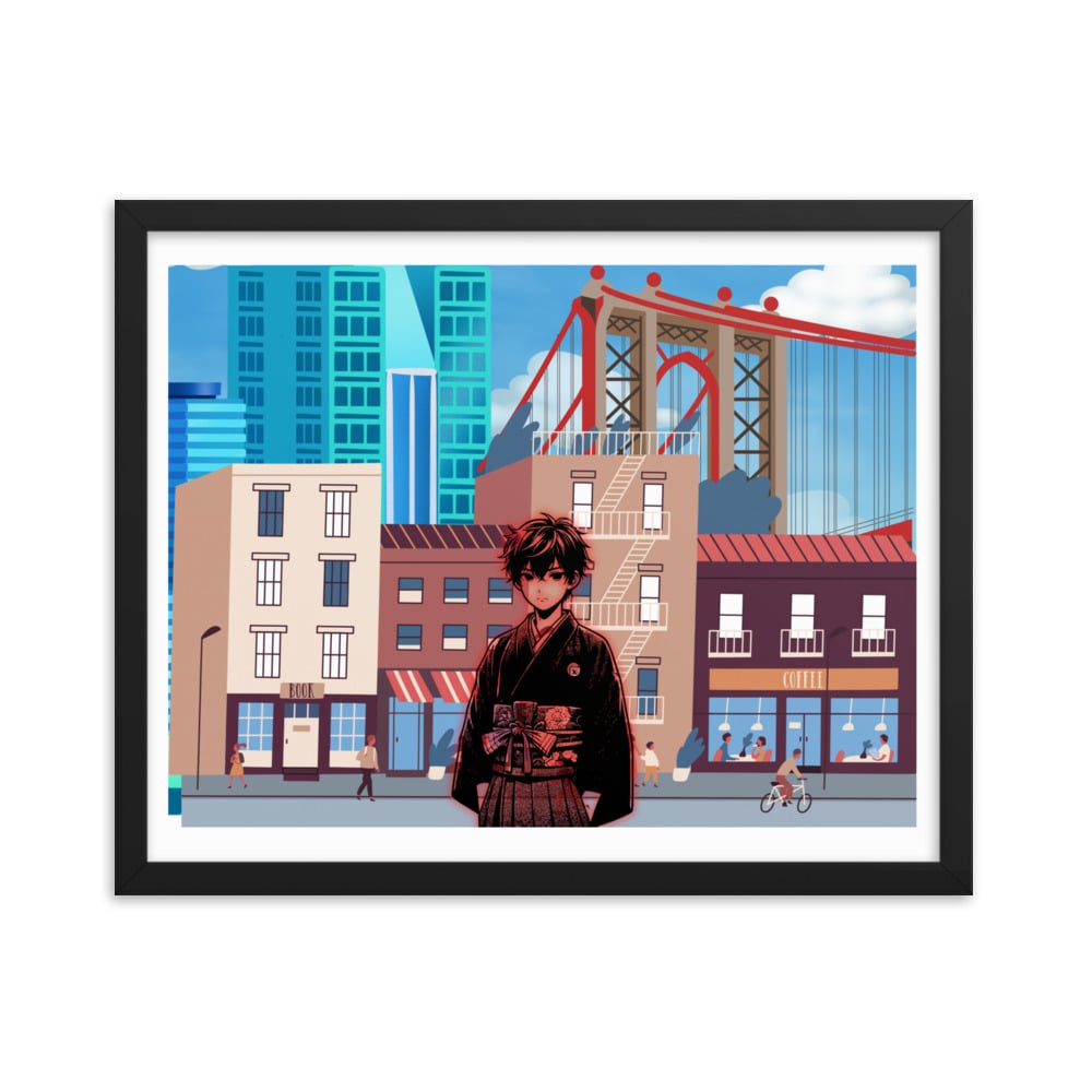 ZEN EXP “Warrior City” Framed poster