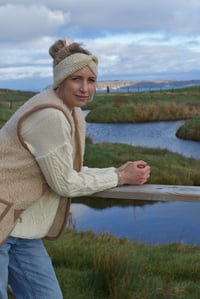 Image 6 of Cross-Over Headband - Handknit Locally