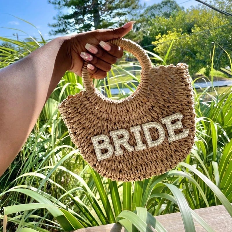 Image of Bridal Straw Bag 