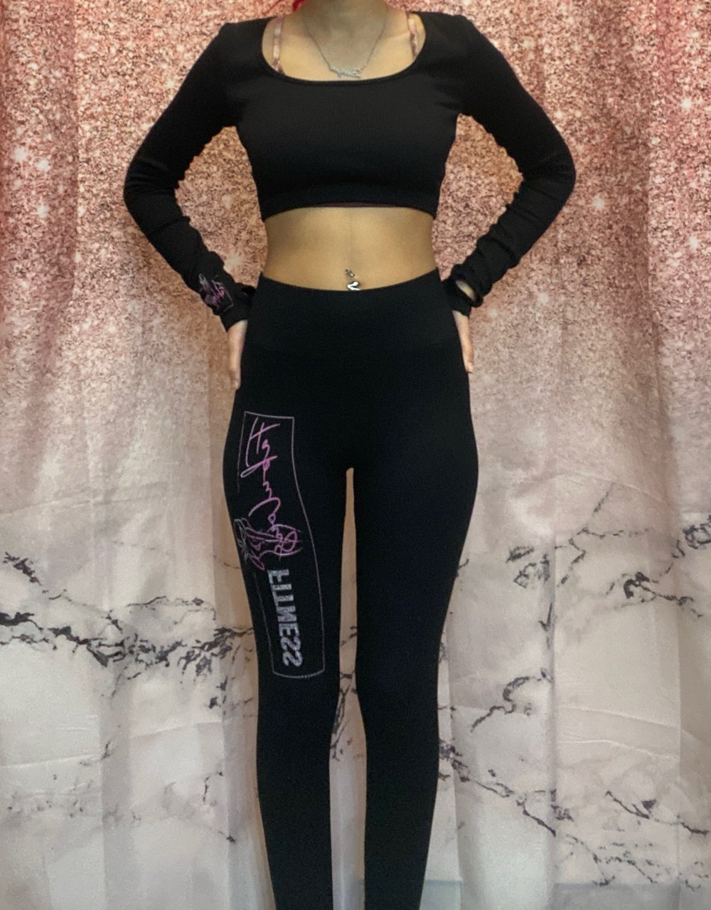 Image of Compressed Leggings and Top 