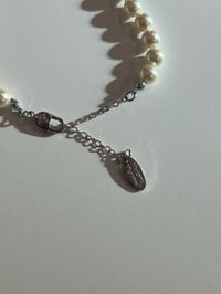 Image 4 of Silver orb pearl bracelet 