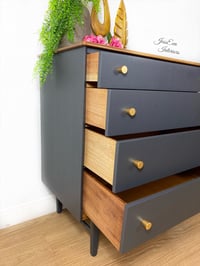 Image 4 of Vintage, Mid Century Modern, Retro CHEST OF DRAWERS 