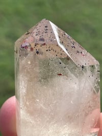 Image 10 of Natural Citrine Phantom With Hematite & Titanium Inclusions #1825