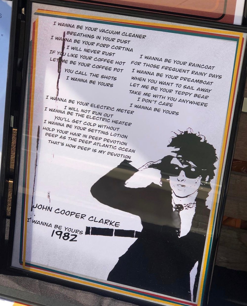 John Cooper Clarke - I wanna be yours V.2