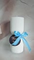 Hourglass Pillar Candle-Modern Home Decor/Unique Sculpture Candle Image 3