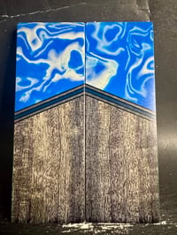 Image 2 of Burl G10 & Black Mango GLOW Segmented Knife Scales