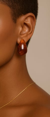Image 1 of Caramel Stone Teardrops