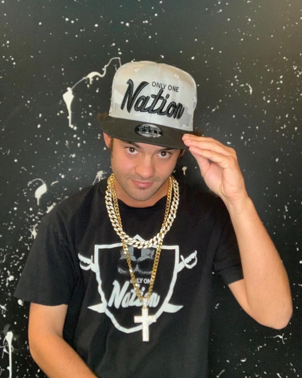 New Era Silver/Black camo snapback