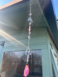 Image 1 of Rose Quartz Sun Catcher 