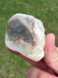 Image 9 of QR Code Fluorite On Druzy Quartz Matrix Specimen| Guizhou China #3058