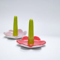 Image 1 of Red Petal Ring Holder