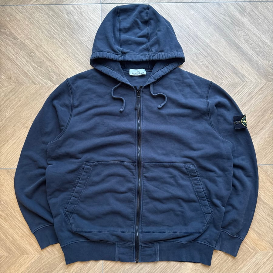 Image of Stone Island Zip Up Hoodie, Size XL / XXL